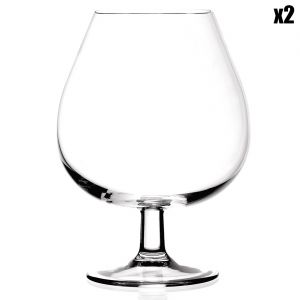 Image de Bergner 2 Verres à cognac transparents - 67 cl