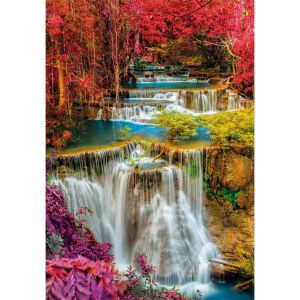 Clementoni Puzzle 1000 pi&egrave;ces : Chutes tha&iuml;landaises color&eacute;es
