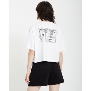 Volcom Drumstone White - T-Shirt - blanc - L - 100% Coton,Jersey