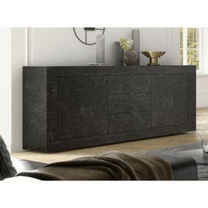 Image de Calicosy Buffet 2 portes 3 tiroirs L210 cm - Initial - Noir