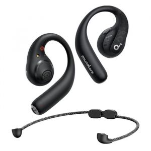 Anker Soundcore AeroFit Pro - &Eacute;couteurs sans Fil Open Ear - Confort Optimal, Ajustement s&ucirc;r, Ergonomiques -Son Riche avec LDAC - Bluetooth 5.3, IPX5, 46 Heures de Lecture