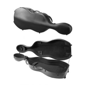 &Eacute;tui pour Violoncelle 4/4-VEVOR-en Fibre de Carbone Composite-L&eacute;ger et Portable-Doublure en Peluche-Double Bandouli&egrave;re