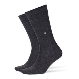 Burlington Everyday 2-Pack Hommes Chaussettes anthra.mel
