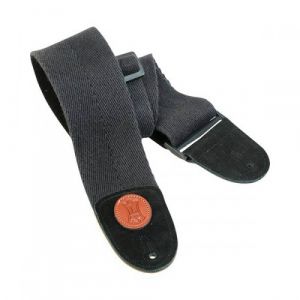 Levys LEVY'S - Sangle de basse en coton - Noir - 7,5 cm