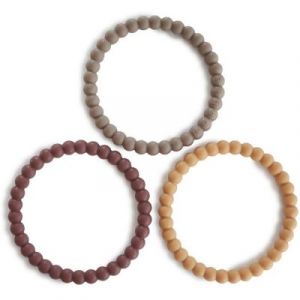 Lot de 3 Bracelets de Dentition - Berry Marigold & Khaki