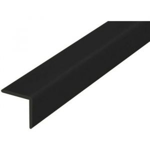 Image de Cornière de protection d'angle adhésive en PVC souple noir 40 x 40 mm, 80 cm