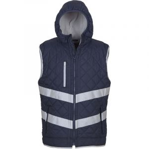 Yoko Bodywarmer à capuche haute visibilité Kensington Orange 3XL