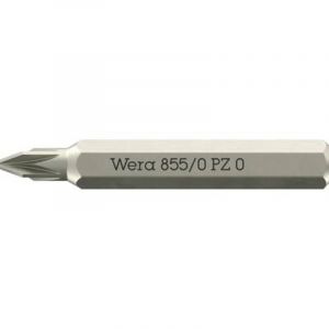 Wera 05058140001 855/0 Embouts Micro convenant pour vis Pozidriv, PZ 0 x 30 mm