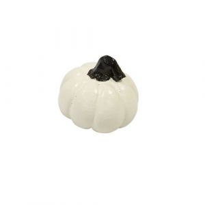 Hobi Citrouille décorative résine 5cm blanc dek0141iv