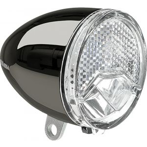 Axa bike security 606 E6-48V Dynamo Headlight LED E-25, black/chrome Éclairage vélo électrique