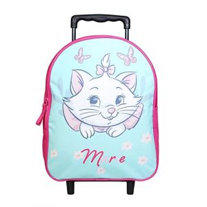 Sac à dos à roulettes - BAGTROTTER - Disney Marie Les Aristochats - Vert - Fille - 25x11x31cm
