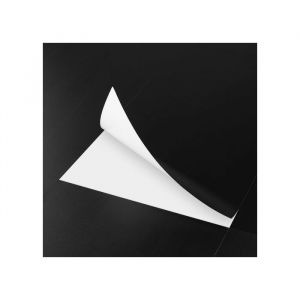 Carreaux de Vinyle Autocollants - FUNSTICK - 30x60cm - Noir Mat - Imperm&eacute;able - 15 pi&egrave;ces