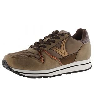 Victoria 1141128-WOMEN COMETA Sneaker SYNTHÉTIQUE MULTIMATÉRIAU Monochrome Plateau Femme Bronce 38