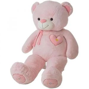 Fluffy toy Valentin Pink Bear 75 cm