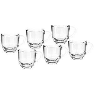 Leonardo Napoli 024201 Lot de 6 tasses &agrave; expresso lavables au lave-vaisselle 80 ml