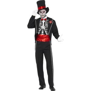 D&eacute;guisement gentleman squelette Halloween (taille L)