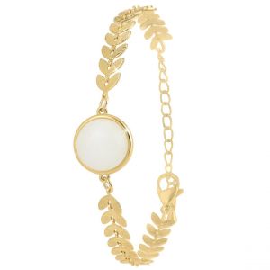 Bracelet Femme So Charm - B3342-BLANC - Bracelet Mode Doré