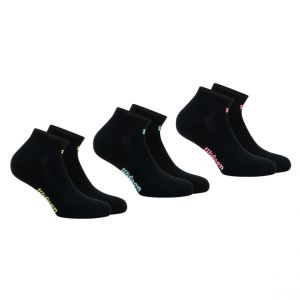 Wilson Lot de 3 paires de chaussettes basses femme Essentiel noir