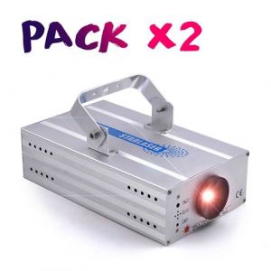 Pack 2 jeux de lumière vert 40 mW rouge 80 mW DMX
