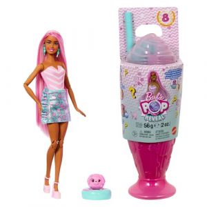 Mattel Poupée Pop Reveal et Accessoires, série Treat sur Le thème Spirale sucrée avec Animal de Compagnie, 8 Surprises Dont Une Fonction Changement de Couleur