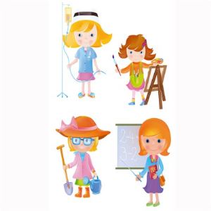 Trefl Baby Puzzle : 4 puzzles Les métiers