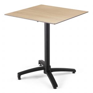 Oviala Table carrée (70x70cm) inclinable en HPL