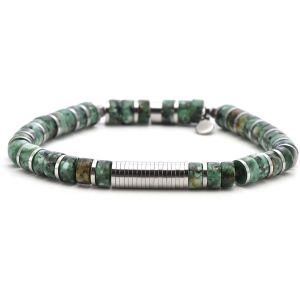 Bracelet 6mm Perles Heishi Turquoise Africaine Gili