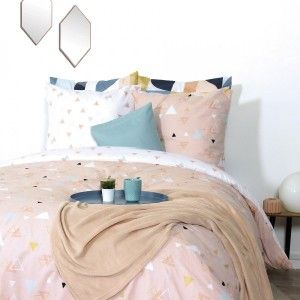 Parure de lit Housse de couette 100% Coton 57 fils Zen : Taille 220 x 240 cm