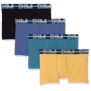 DIM Boxer Style Powerful Coton stretch Homme x4