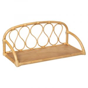 Atmosphera Tagère murale Rétro en rotin pour chambre d'enfant Kids