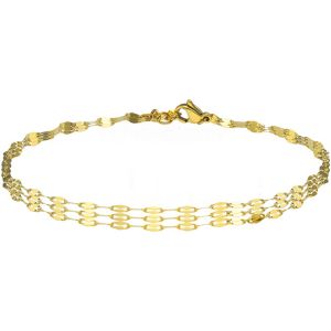 Sixty Stones - 60 - Cha&icirc;ne De Cheville Triples Chaines Dor&eacute; - 25 X 0,4 Cm