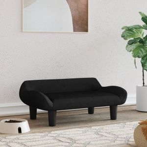VidaXL Lit Pour Chien Noir 70x40x24 Cm Velours