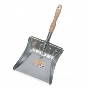 Multimedia Connect Pelle &agrave; poussi&egrave;re en m&eacute;tal avec manche bois