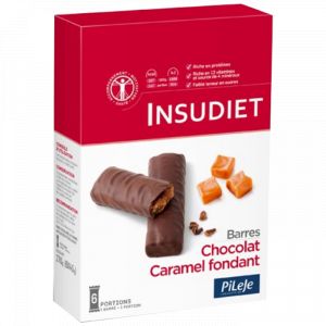 Pileje Insudiet Barres chocolat caramel fondant - 6 portions