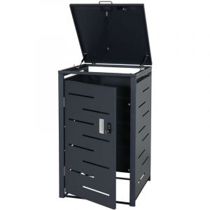 Mendler Habillage pour 1 conteneur à déchets HWC-E83 - abri pour conteneur à déchets - couverture pour conteneur à déchets - extensible