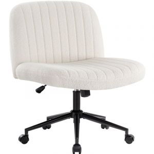 Intimate Wm Heart - iwmh Chaise de Bureau sans accoudoirs, Chaise pivotante réglable en hauteur avec roulettes, Chaise de lecture avec coussin plus