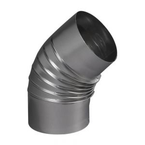 Ten Coude BR45° plissé aluminium O167