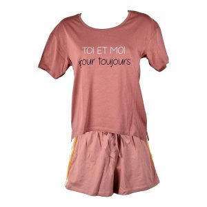 Pyjama Court Femme Little Unicorn Line Mc11 Rose