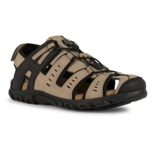Geox Homme Uomo Strada C Sandales Sport, Taupe, 47 EU