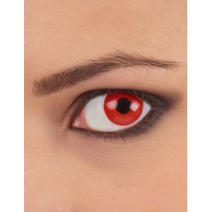 Lentilles fantaisie oeil rouge adulte