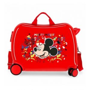 Image de Mickey Colour May m Valise pour Enfant Rouge 50 x 38 x 20 cm Rigide ABS Fermeture à Combinaison latérale 34 l 1,8 kg 4 Équipement à Main