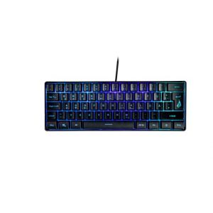 Surefire Kingpin X1 60% Gaming Keyboard, German, Gaming Multimedia Keyboard, Small & Mobile, RGB Keyboard with Lighting, 25 Anti-Ghosting Keys, German Layout QWERTZ