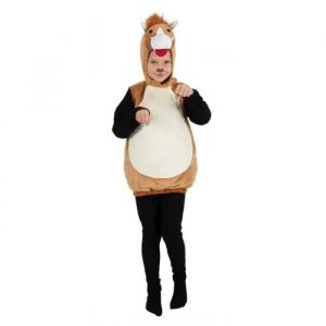 D&eacute;guisement Poney Enfant - Ptitclown - Marron - Combinaison Avec Capuche Et Queue De Poney &Agrave; L'arri&egrave;re