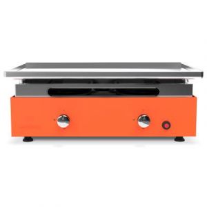 Verycook Cr&eacute;ative - Plancha &agrave; gaz 2 br&ucirc;leurs