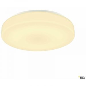 SLV Applique et plafonnier intérieur avec LED LIPSY, Drum, blanc, 3000K/4000K, IP44, variable Dali