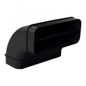 Bosch HEZ9VDSB2 Accessoires d'installation/Coude plat 90° vertical avec grand rayon/noir/à partir de 70 cm de profondeur
