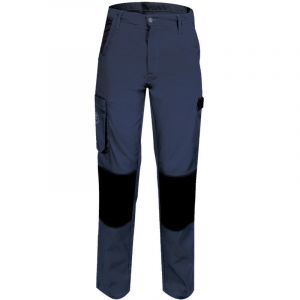 Pantalon de Travail Femme Bleu Marine - Fashion S&eacute;curit&eacute; - R&eacute;sistant, Confortable et Tendance - Bricolage et Jardinage - 46