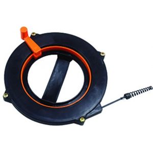 PRCI Deboucheur Feuillard rigide 6m avec Enrouleur pour Rangement, Rouge