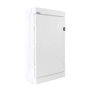 Elektroplast - Coffret électrique en saillie porte blanche + serrure étanche 36 modules (3 x 12) IP65 neo
