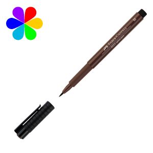 Faber-Castell Feutre Pitt Artist Pen, Classique, Caput mortuum